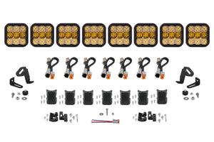 Diode Dynamics | SS5 CrossLink 8-Pod LED Light Bar (one)-Lighting-Diode Dynamics-Yellow Combo-upTOP Overland