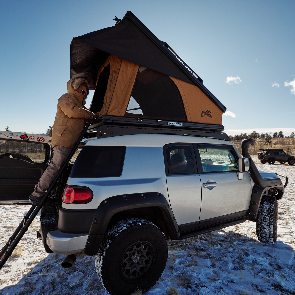 Fj cruiser with discount roof top tent