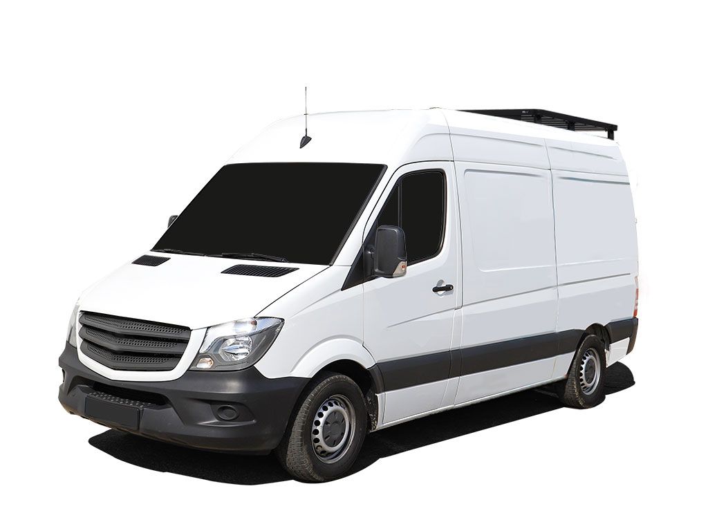 MERCEDES-BENZ SPRINTER 128"/144"/170" / L1/L2/L3 / SWB/MWB/LWB WHEELBASE W/O OEM TRACKS (2006-CURRENT) SLIMLINE II 1/4 ROOF RACK KIT / TALL